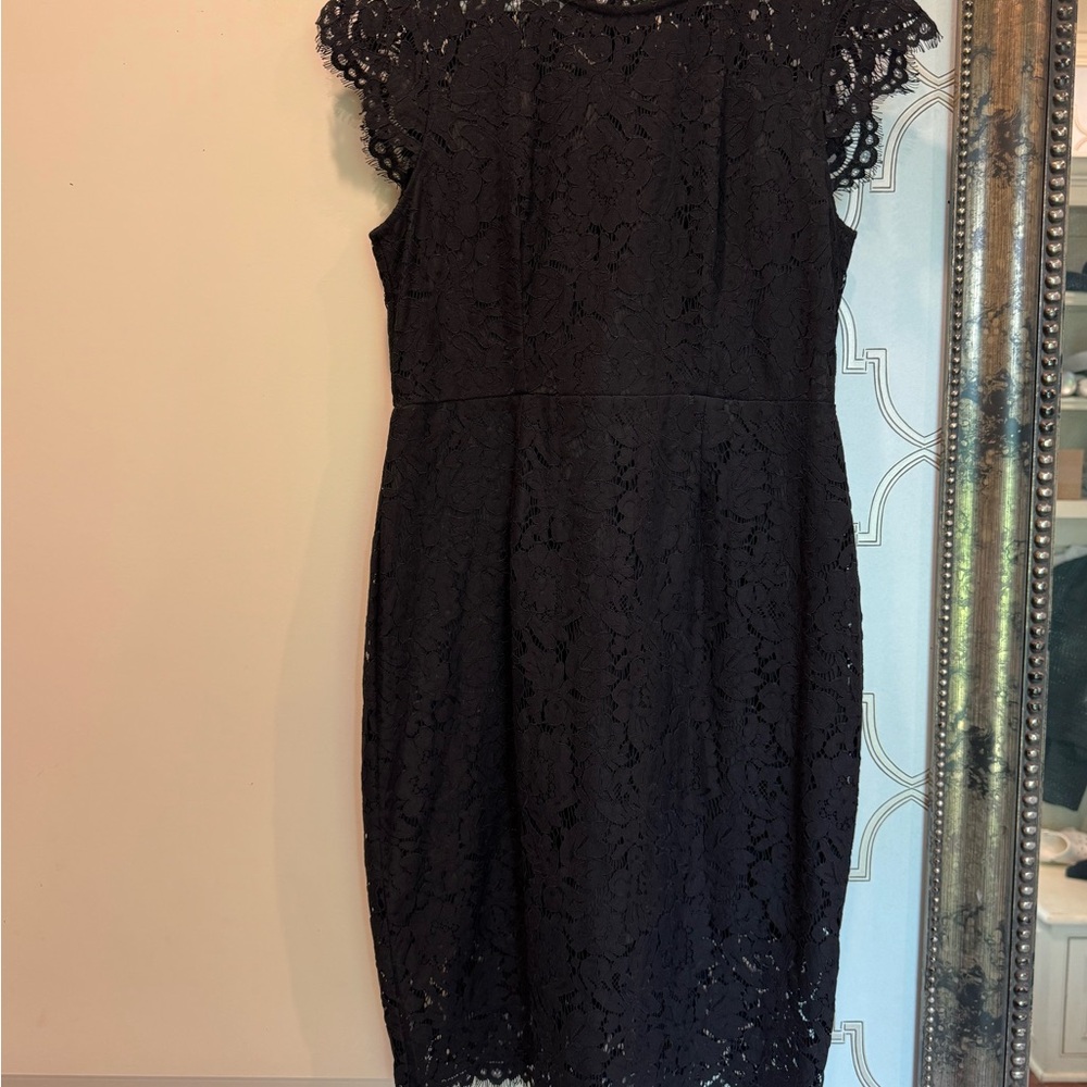 Chic Black Lace Wedding Dress